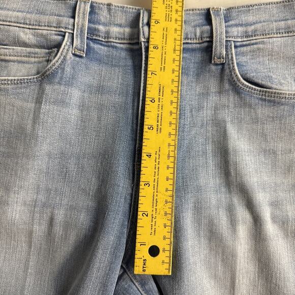 L’AGENCE Sada High Rise Cropped Slim Jeans Size 25 Bellevue Wash Stretch Raw Hem - Picture 14 of 15